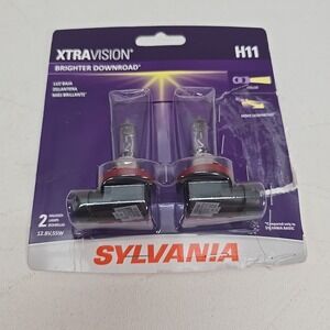 SYLVANIA‎ - H11 XtraVision - Halogen Headlight (2 Bulbs) Packaging Is Damaged